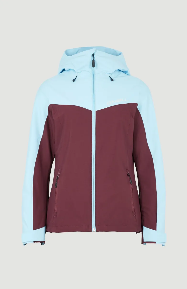 Aplite Wintersportjas | Blue Wave Colour Block