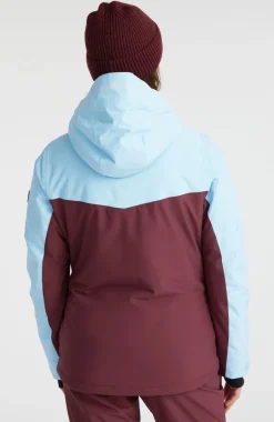 Aplite Wintersportjas | Blue Wave Colour Block