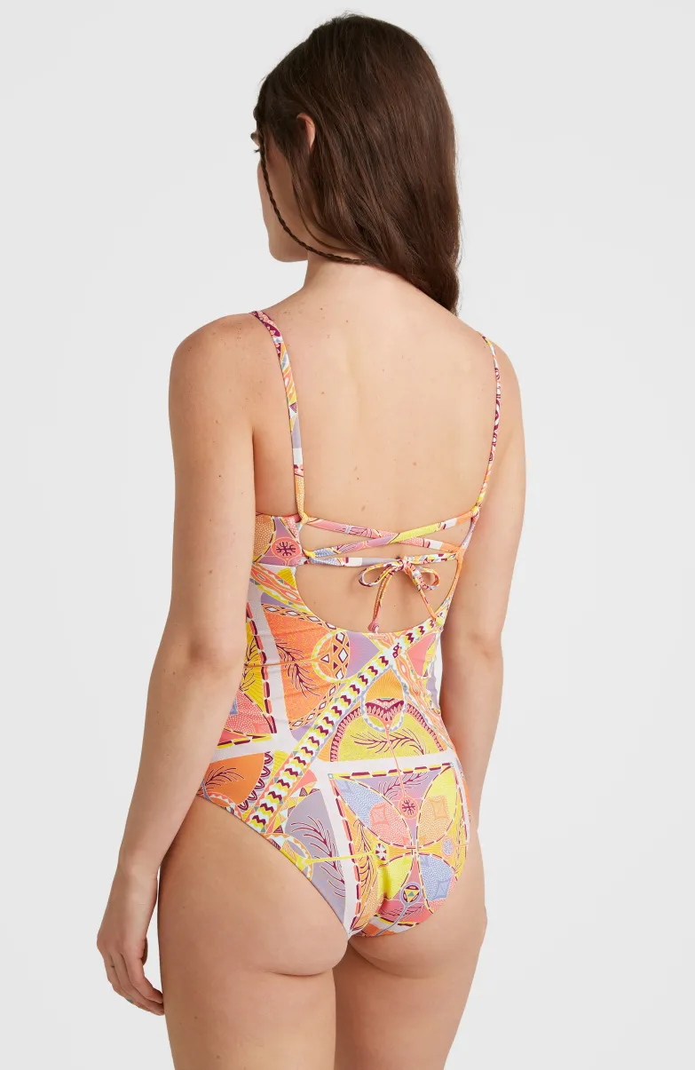 Badpak Sunset | Yellow Scarf Print
