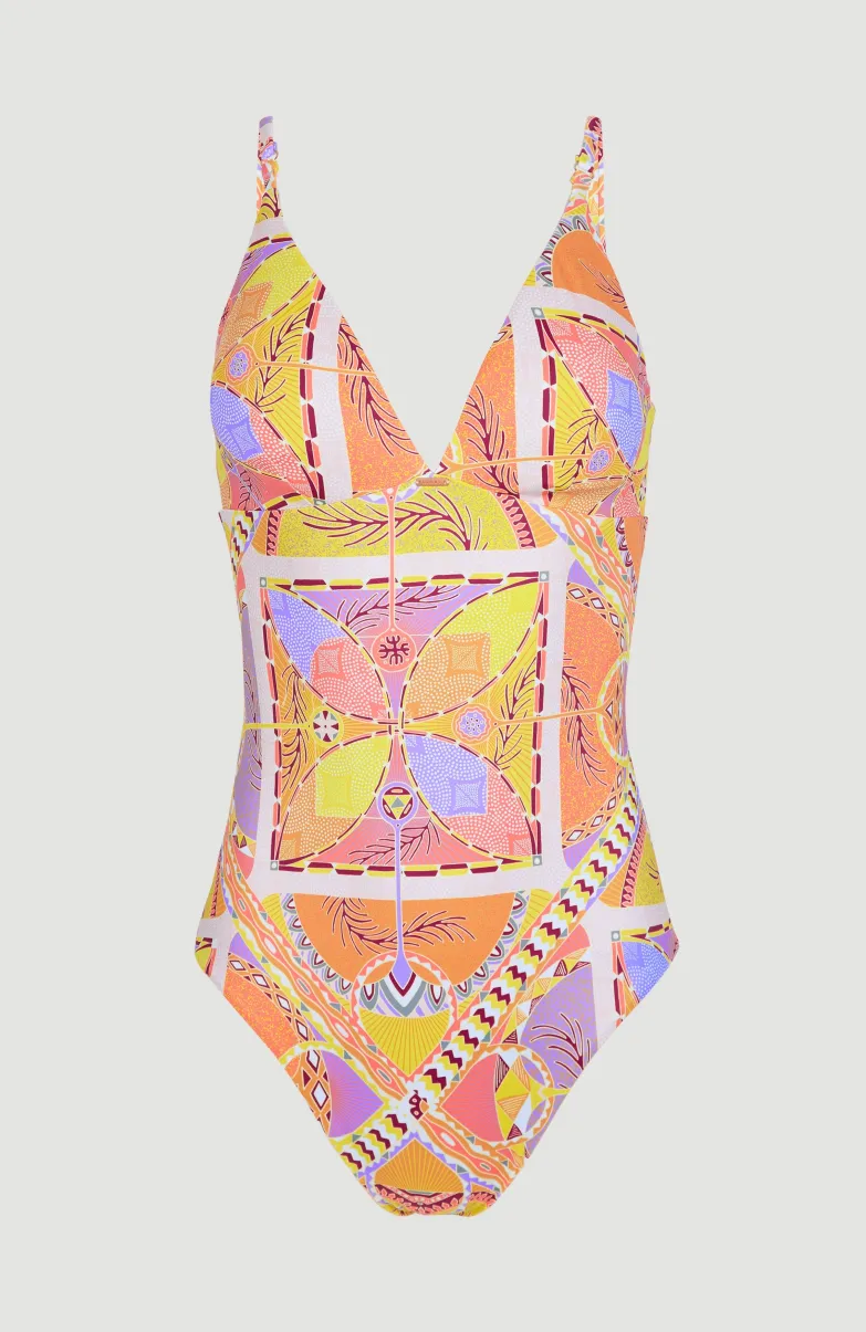 Badpak Sunset | Yellow Scarf Print