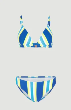 Bikini Alia - Cruz Triangle | Blue Towel Stripe