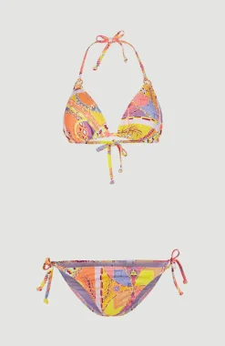 Bikini Capri - Bondey Triangle | Yellow Scarf Print