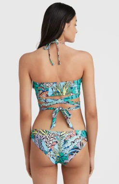 Bikini Jen - Maoi Bandeau | Blue Comic Seaweed