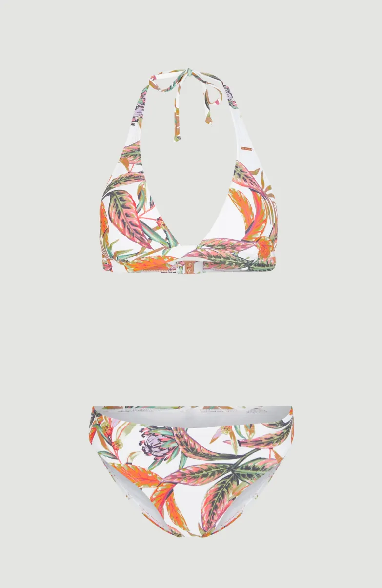 Bikini Marga - Rita Halter | White Tropical Flower