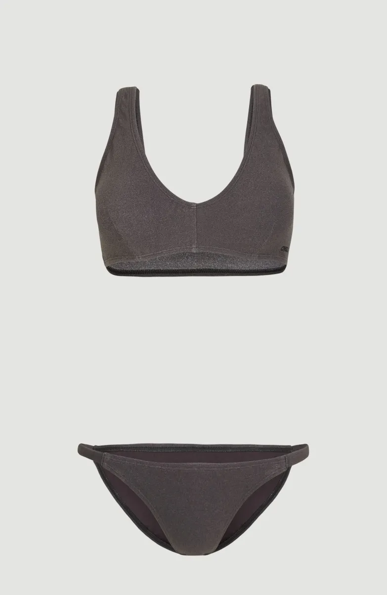 Bikini Terry Lucia Longline Triangle | Raven