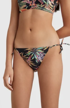 Bikinibroekje Bondey | Black Tropical Flower