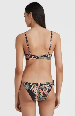 Bikinibroekje Bondey | Black Tropical Flower