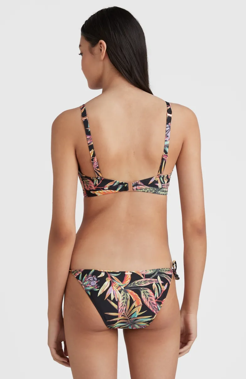 Bikinibroekje Bondey | Black Tropical Flower