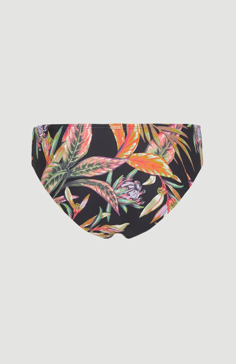 Bikinibroekje Cruz | Black Tropical Flower