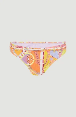 Bikinibroekje Cruz | Yellow Scarf Print