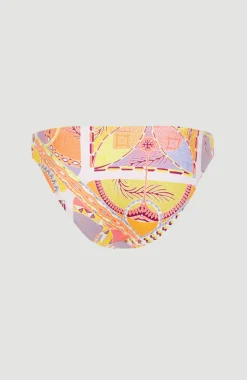 Bikinibroekje Cruz | Yellow Scarf Print