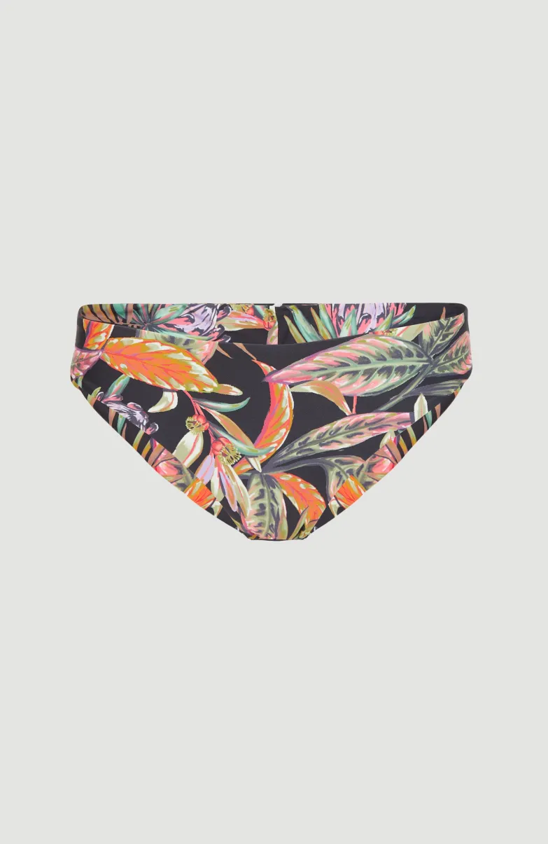 Bikinibroekje Maoi | Black Tropical Flower