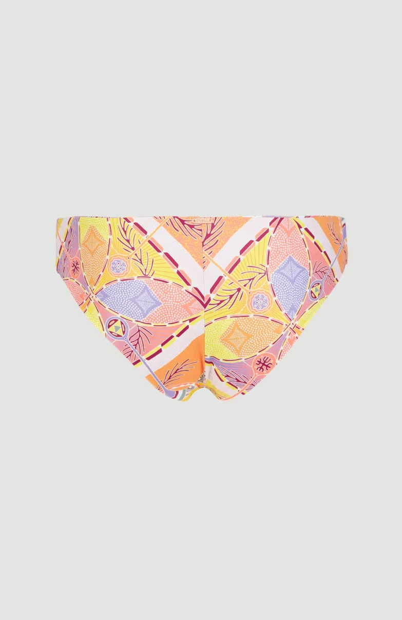 Bikinibroekje Maoi | Yellow Scarf Print