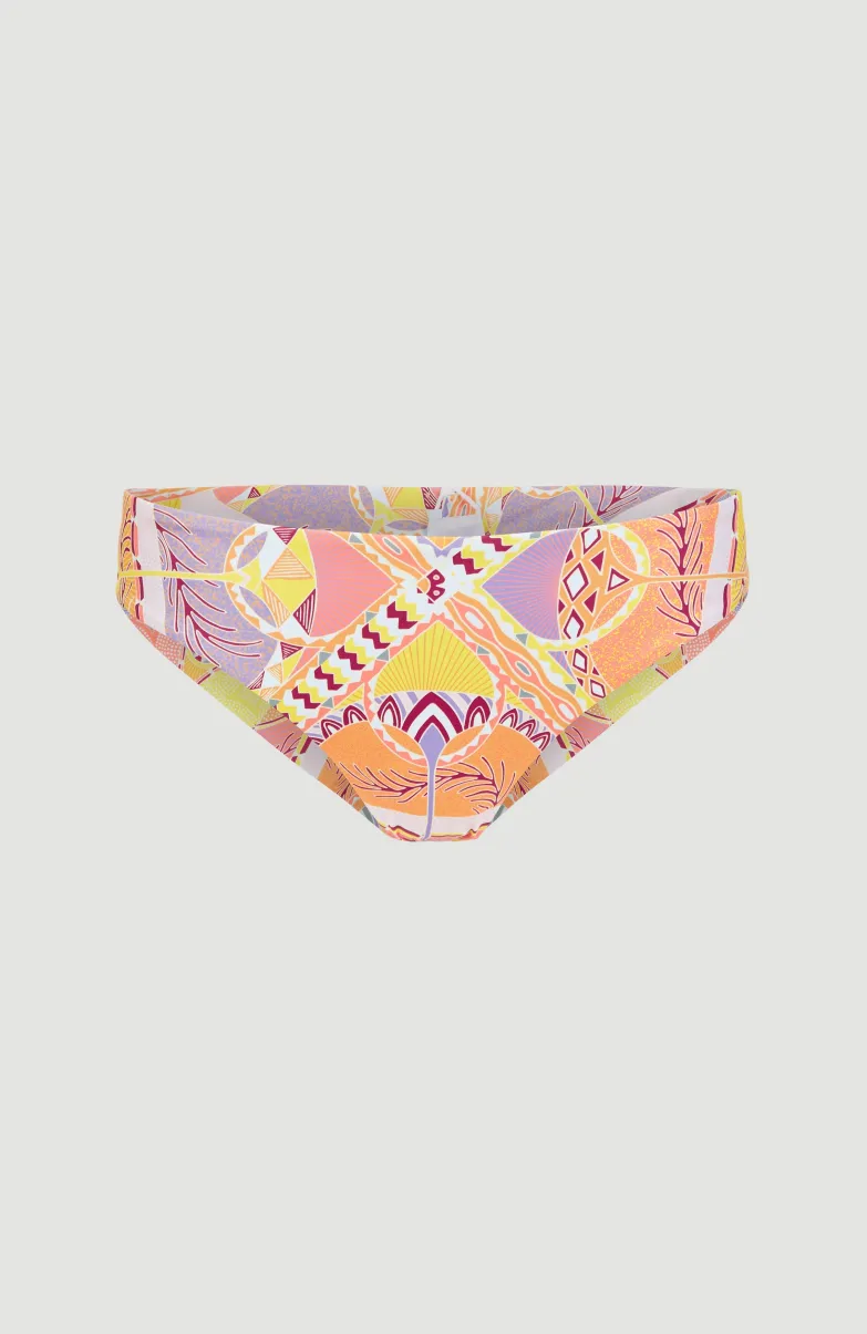 Bikinibroekje Maoi | Yellow Scarf Print