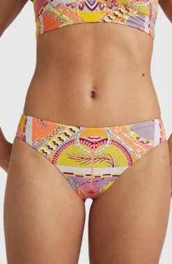 Bikinibroekje Maoi | Yellow Scarf Print