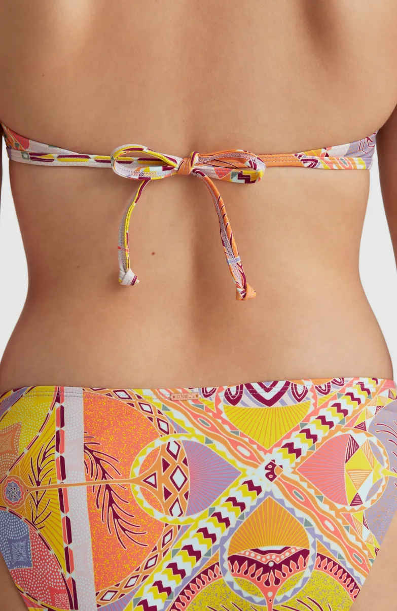 Bikinibroekje Rita | Yellow Scarf Print