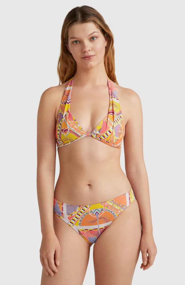 Bikinibroekje Rita | Yellow Scarf Print