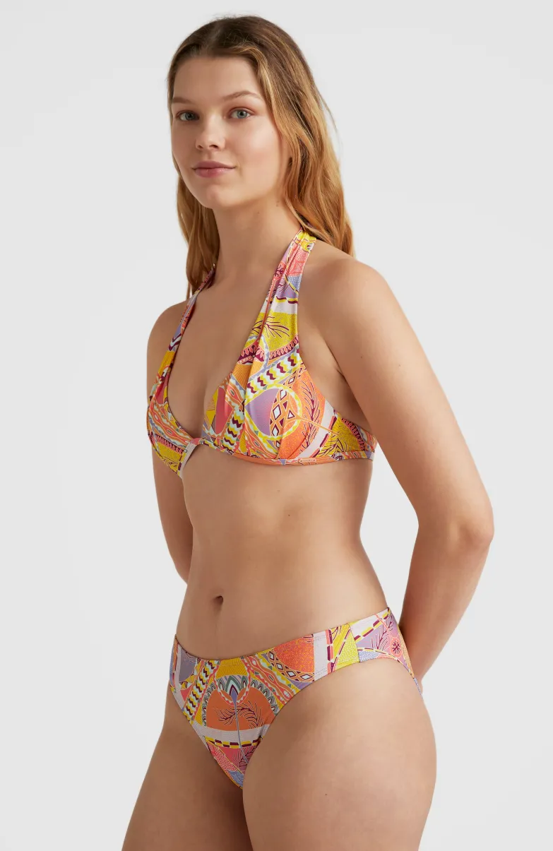 Bikinibroekje Rita | Yellow Scarf Print