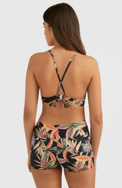 Bikinitop Baay Bralette | Black Tropical Flower
