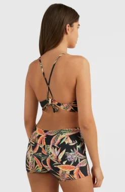 Bikinitop Baay Bralette | Black Tropical Flower