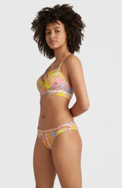 Bikinitop Panama Mould Wire Bra | Yellow Scarf Print