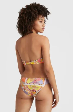 Bikinitop Panama Mould Wire Bra | Yellow Scarf Print