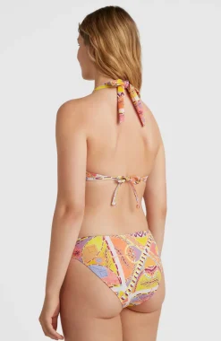 Bikinitop Sao Mix Mould Halter | Yellow Scarf Print