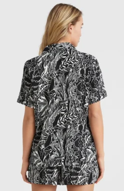 Blouse Ocean Mission | White . Black Comic Seaweed