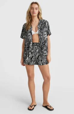 Blouse Ocean Mission | White . Black Comic Seaweed