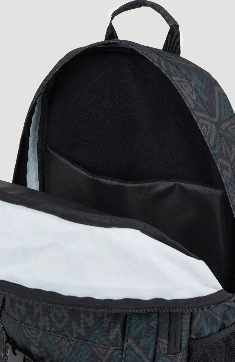 Boarder Rugtas | Black Retro Ikat
