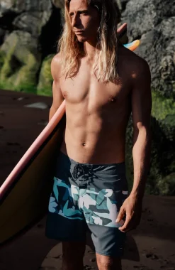 Boardshort Hyperfreak Camorro 17'' | Grey Art Flower