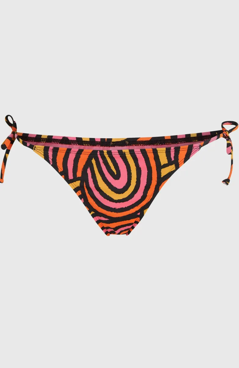 Bondey Bikinibroekje | Orange Rainbow Stripe