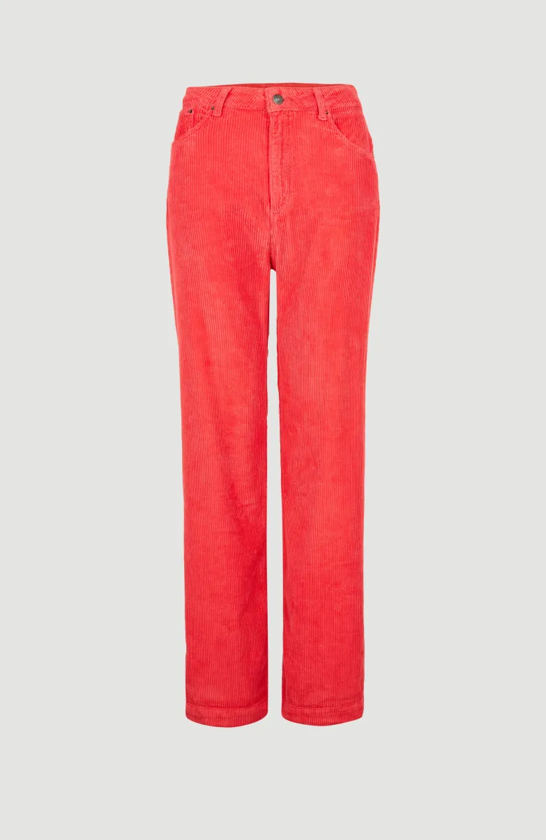 Broek Dive Cord | Red Orcher
