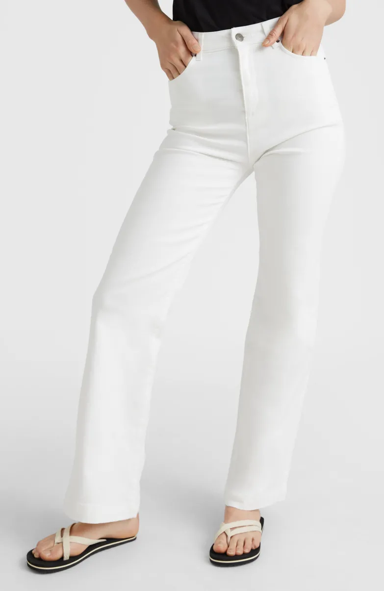 Broek Dive Twill Met Hoge Taille | Snow White