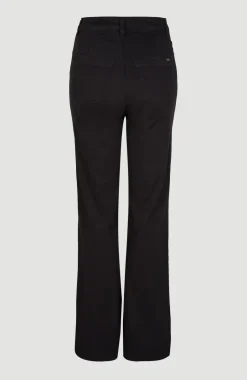 Broek Dive Twill Met Hoge Taille | Black Out