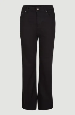 Broek Dive Twill Met Hoge Taille | Black Out