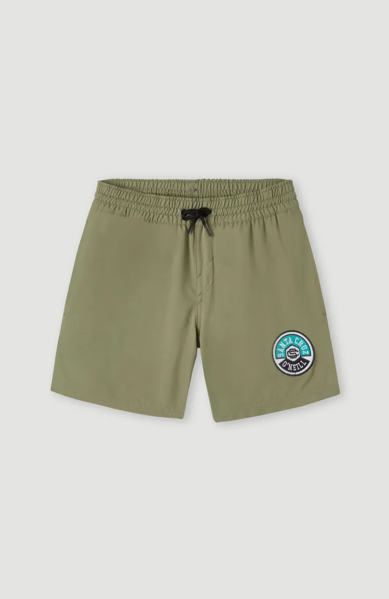 Cali State 14'' Zwemshort | Deep Lichen Green