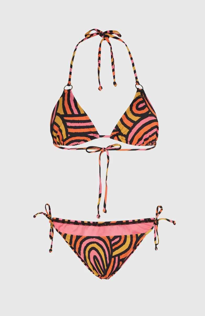 Capri - Bondey Bikiniset | Orange Rainbow Stripe