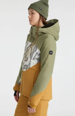 Carbonite Wintersportjas | Deep Lichen Green Colour Block