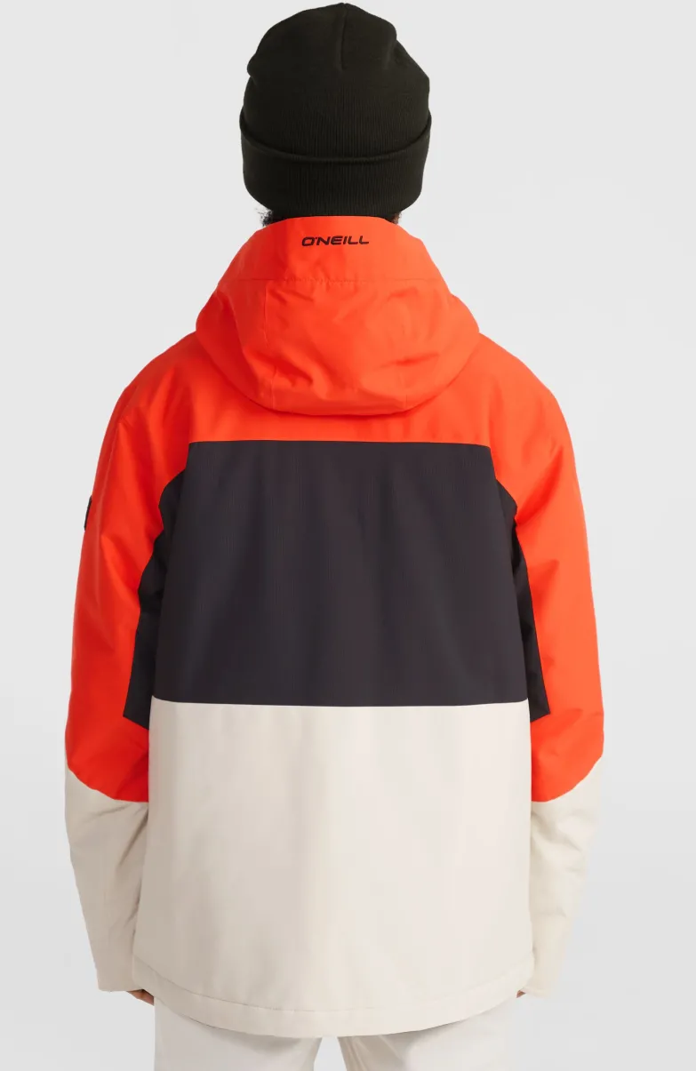 Carbonite Wintersportjas | Paprika Flame Colour Block