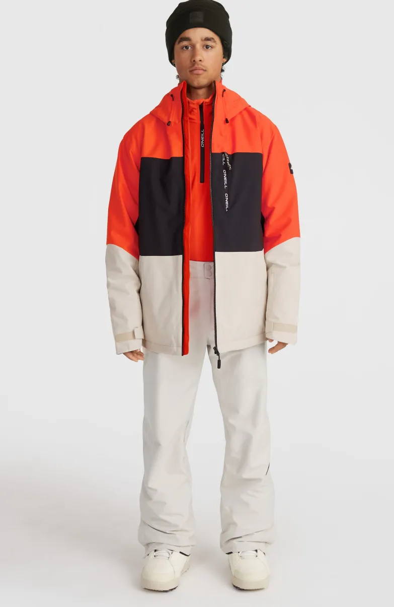 Carbonite Wintersportjas | Paprika Flame Colour Block