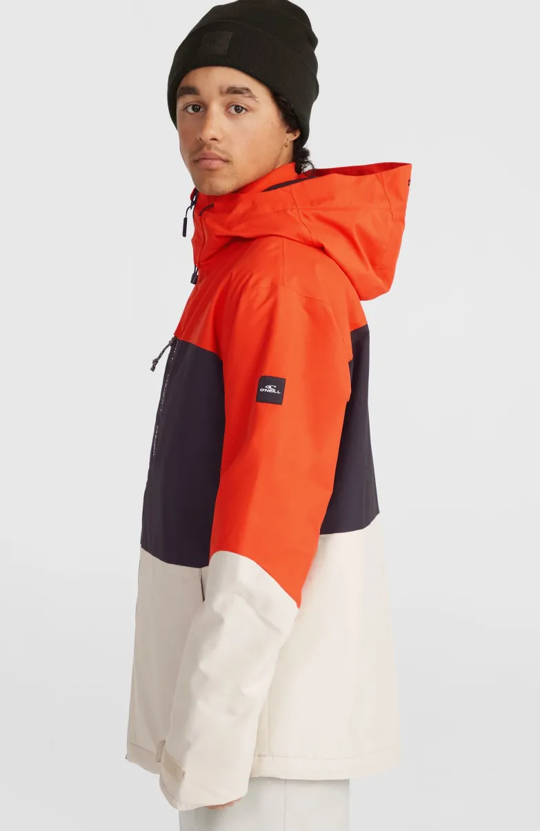 Carbonite Wintersportjas | Paprika Flame Colour Block