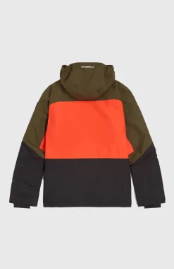 Carbonite Wintersportjas | Forest Night Colour Block