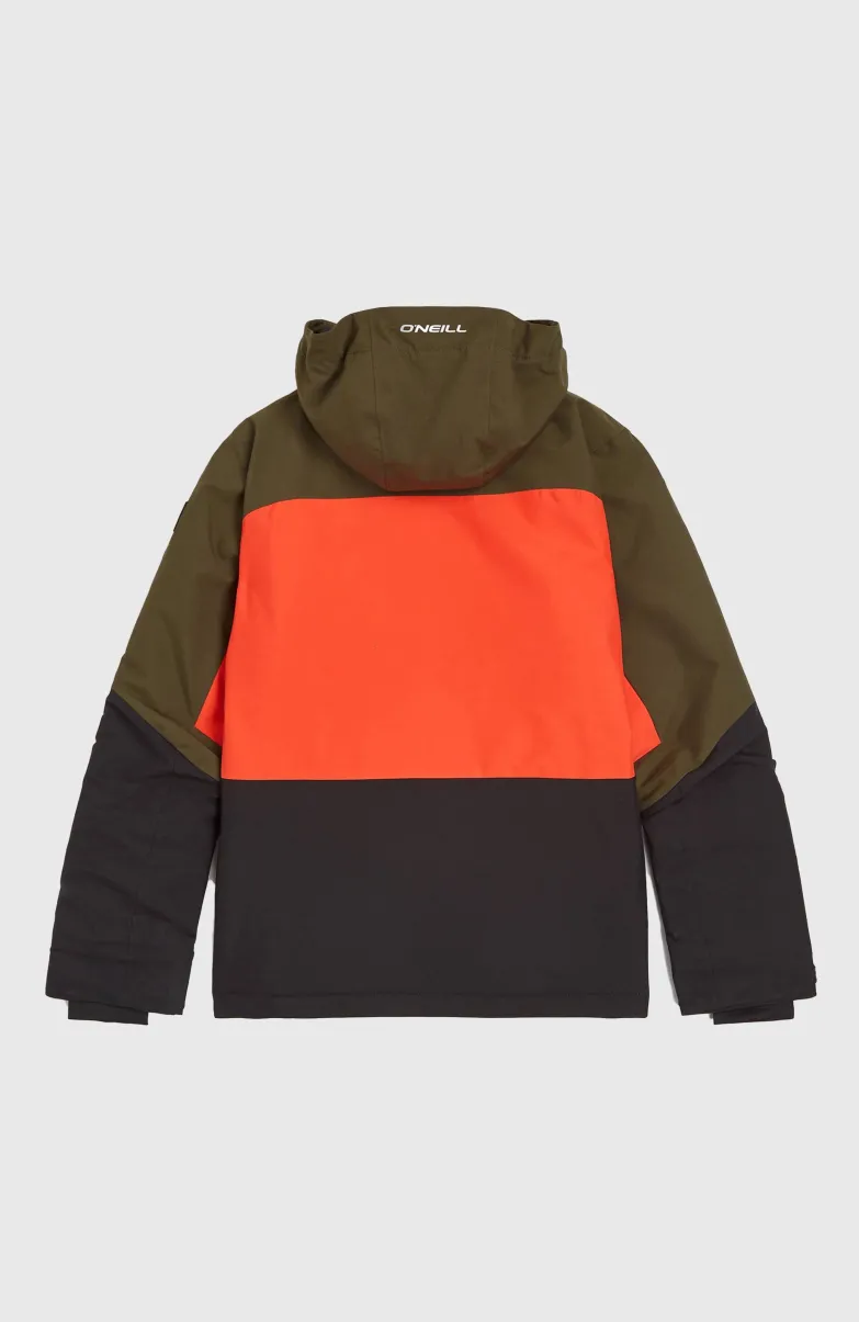 Carbonite Wintersportjas | Forest Night Colour Block