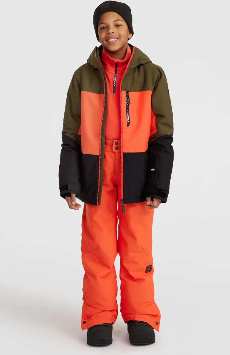 Carbonite Wintersportjas | Forest Night Colour Block