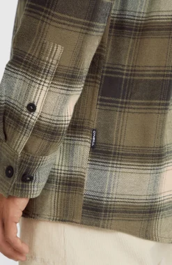 Check Flanellen Overhemd | Brown Check Small