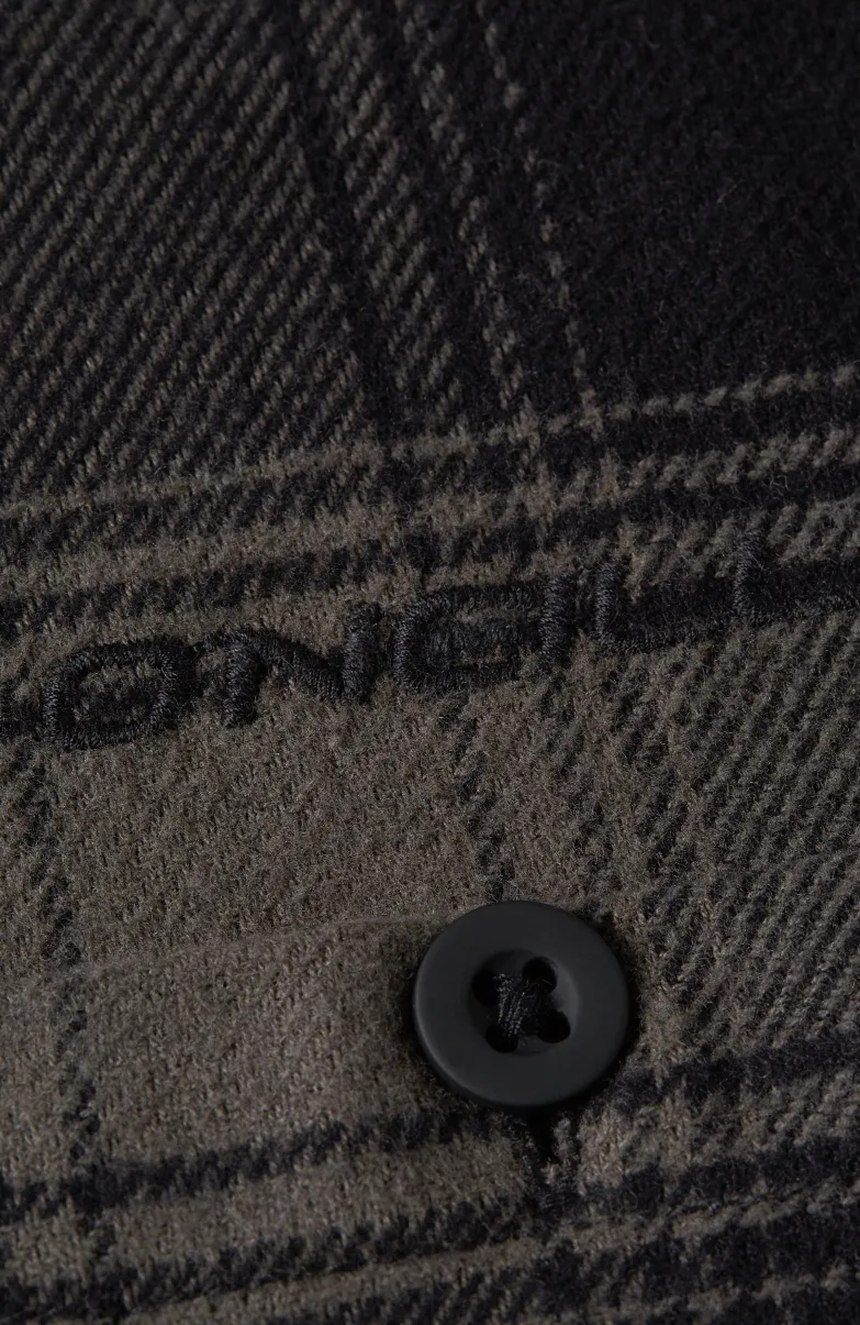 Check Flanellen Overhemd | Black Check Small
