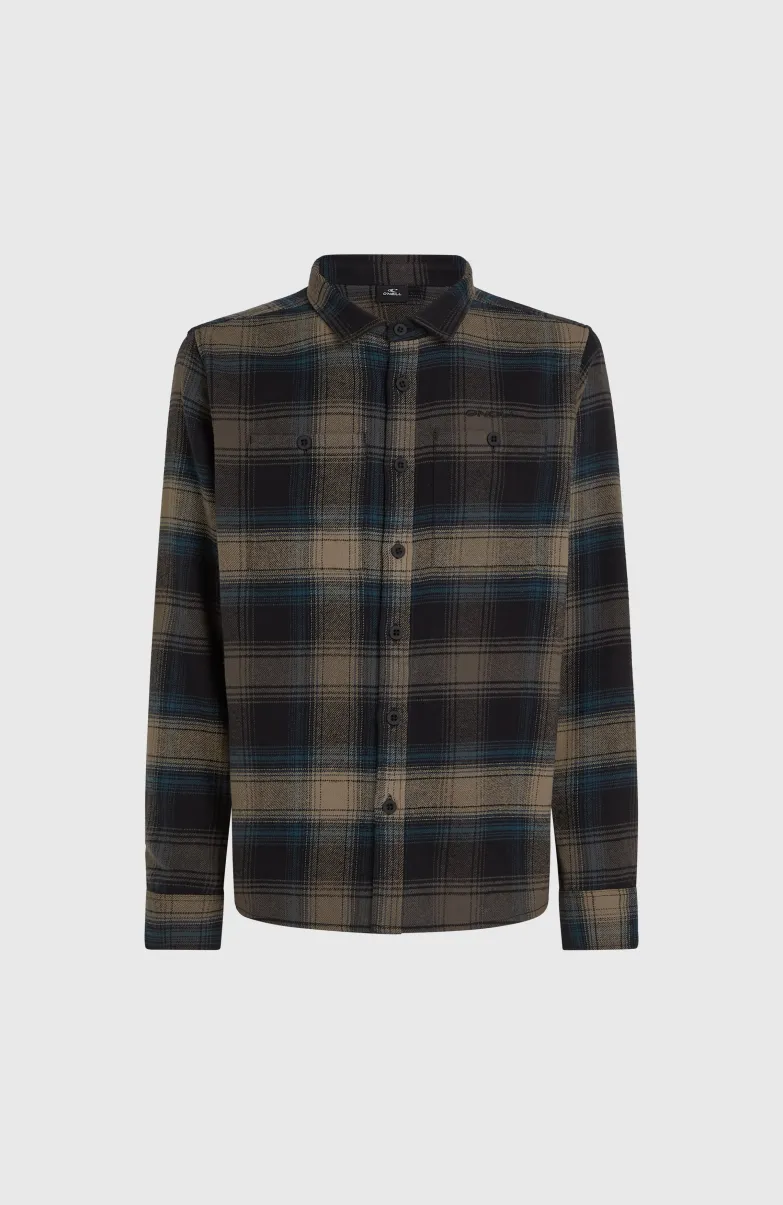 Check Flanellen Overhemd | Black Check Small