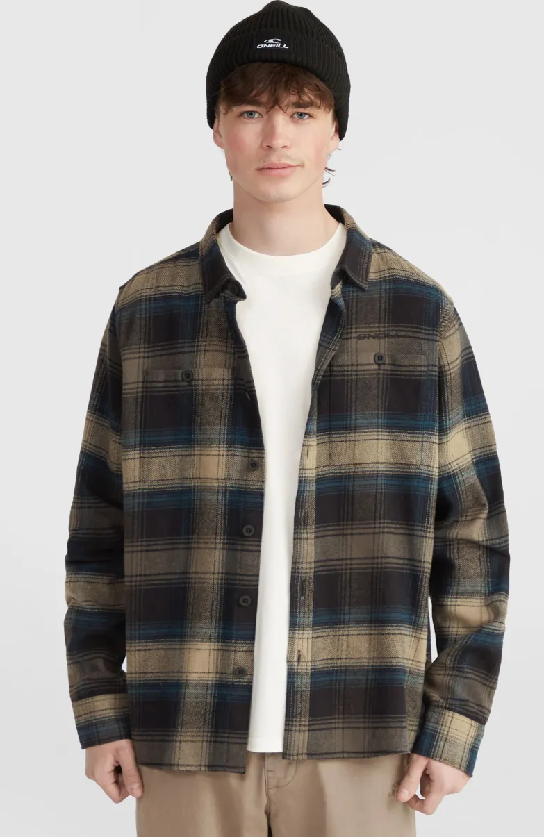 Check Flanellen Overhemd | Black Check Small