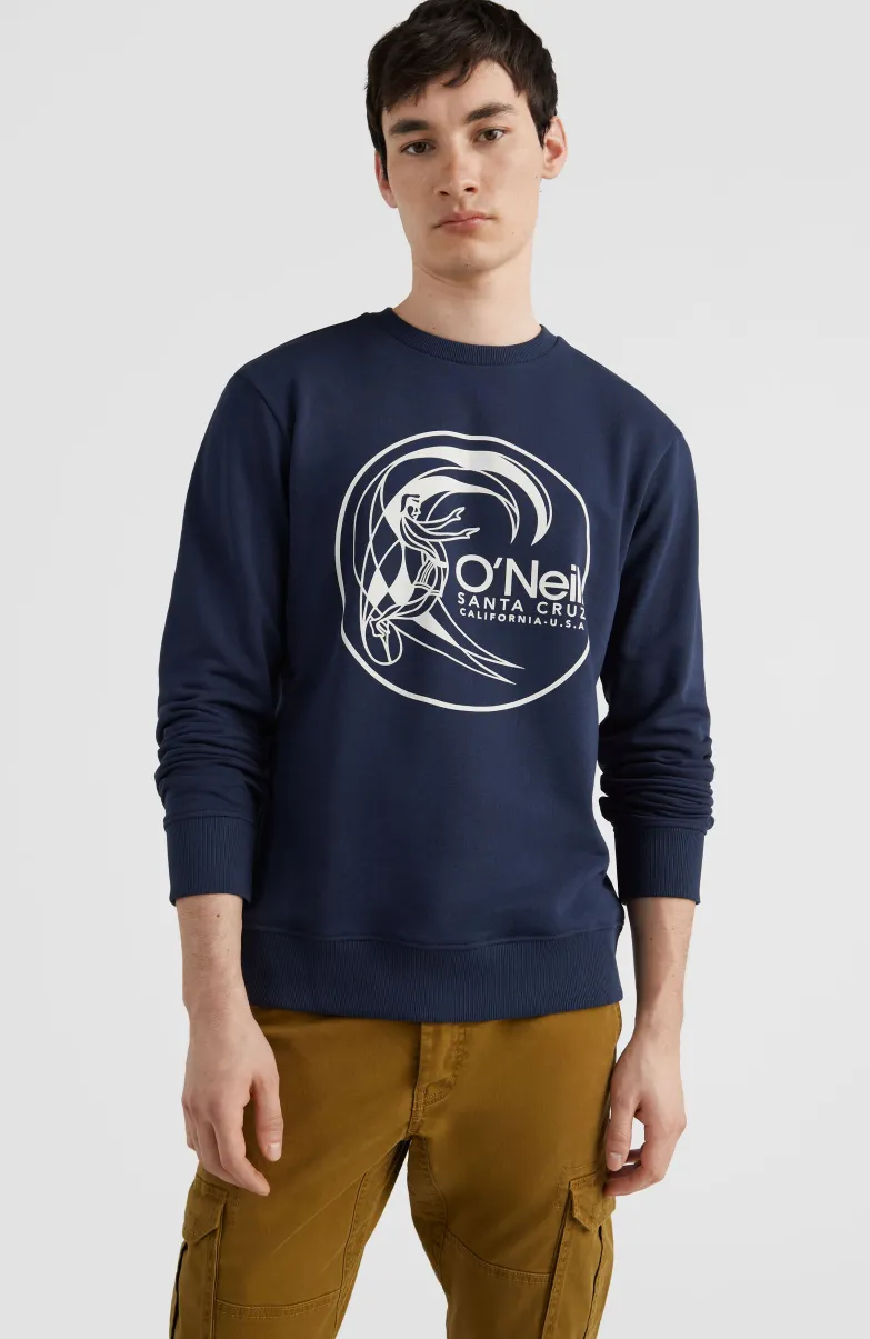 Circle Surfer Crew Sweatshirt | Ink Blue